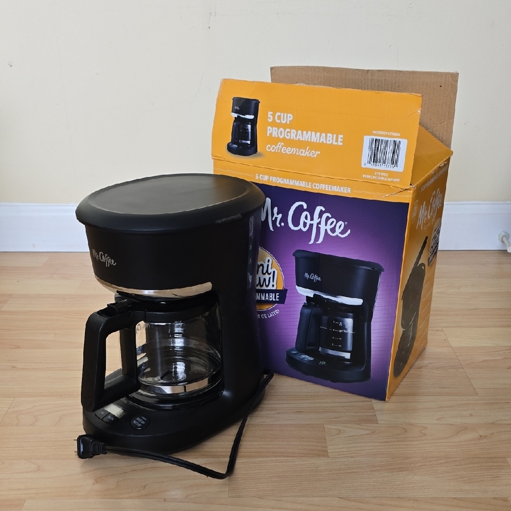 Mr. Coffee® Five Cup Mini Brew Switch Coffee Maker